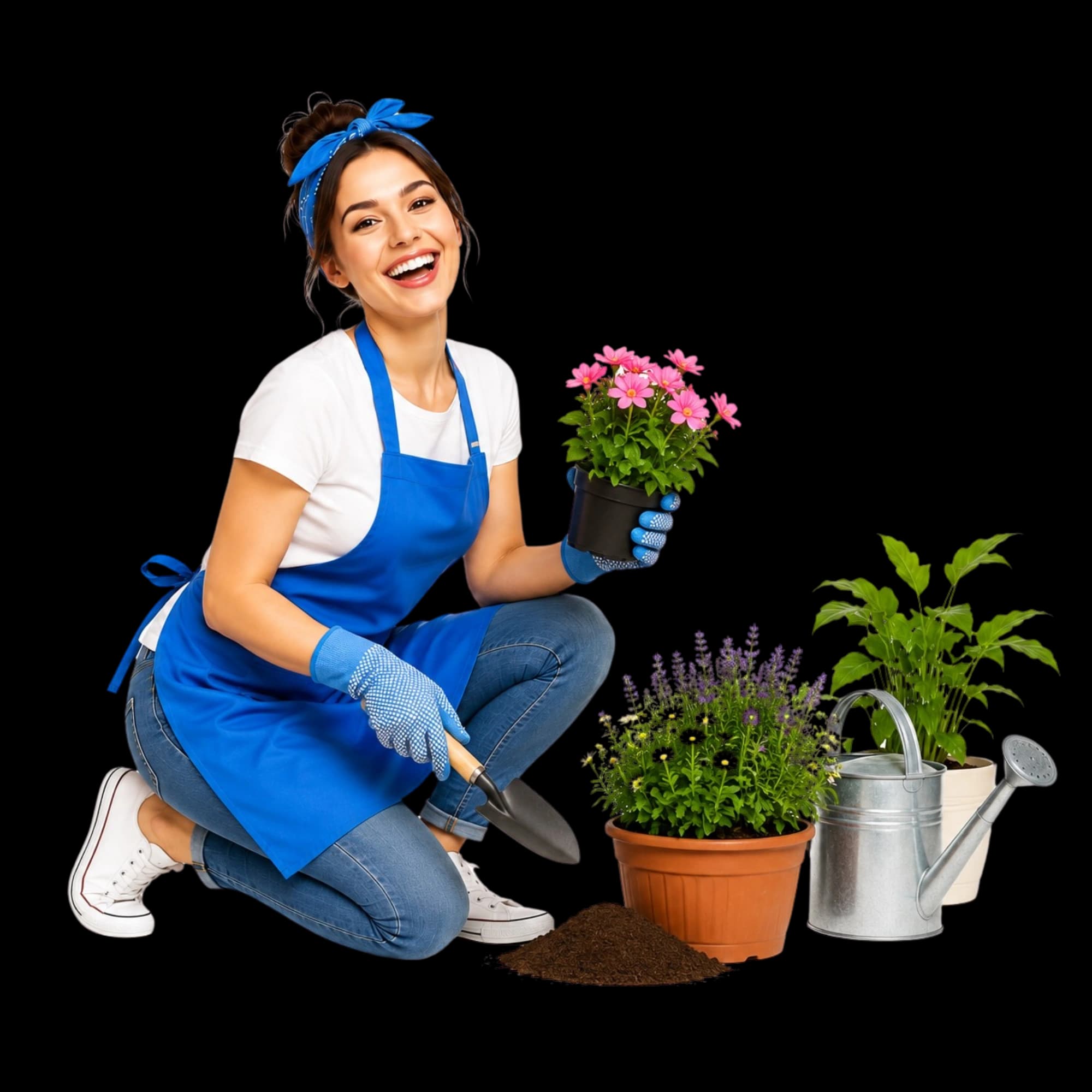 Alltagshelferin bei der Gartenarbeit